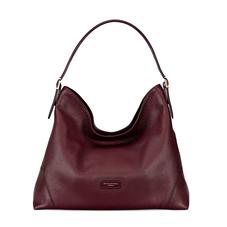 Aspinal Hobo Bag in Bordeaux Pebble