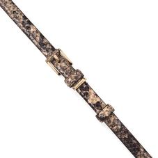 Ladies Skinny Westbourne Belt in Tan Snake