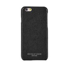 iPhone 7/8 Leather Cover in Black Saffiano & Black Suede