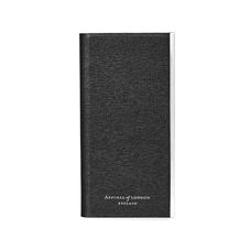 iPhone 7 Plus Leather Book Case in Black Saffiano & Black Suede