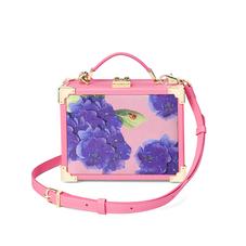 Beautiful Soul Mini Trunk Clutch in Smooth Blossom & Hydrangea Print