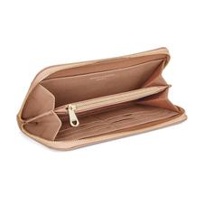 Continental Clutch Zip Wallet in Deer Saffiano
