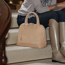 Hepburn Bag in Deer Saffiano