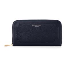 Marylebone Purse in Navy Pebble