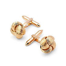 9ct Gold Fine Wire Knot Cufflinks
