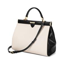Large Florence Frame Bag in Monochrome Saffiano