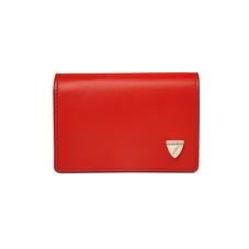 Accordion Credit Card Holder in Smooth Scarlet