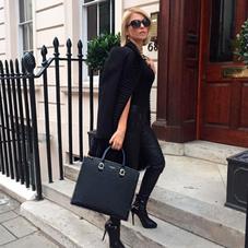 Editor's Tote in Deep Shine Soft Taupe Croc