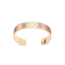 Cleopatra Skinny Cuff Bracelet in Rose Gold Snake Print