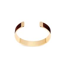 Cleopatra Skinny Cuff Bracelet in Deep Shine Tortoiseshell Patent