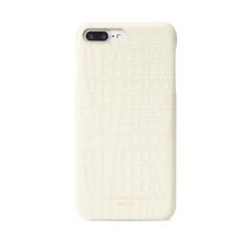 iPhone 7 Plus Leather Cover in Deep Shine Ivory Croc