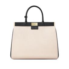 Large Florence Snap Bag in Monochrome Saffiano