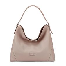 Aspinal Hobo Bag in Soft Taupe Pebble