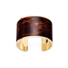 Cleopatra Cuff Bracelet in Deep Shine Tortoiseshell Patent