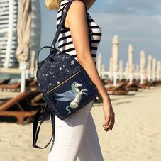 Pegasus Backpack in Navy Pegasus & Constellation Print