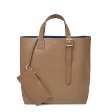 Editor's 'A' Tote in Camel Saffiano