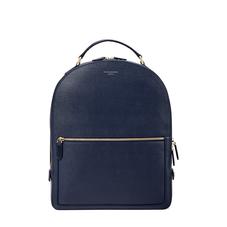 Large Mount Street Backpack in Navy Saffiano