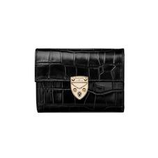 Small Mayfair Purse in Deep Shine Black Croc