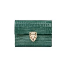 Small Mayfair Purse in Deep Shine Sage Small Croc