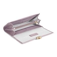 Mayfair Purse in Deep Shine Lilac Small Croc