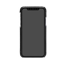 iPhone X Leather Cover in Deep Shine Black Croc