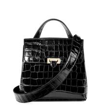 Soho Backpack in Deep Shine Black Croc