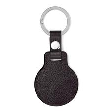 Aerodrome Leather Keyring in Dark Brown Pebble