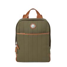 Aerodrome Backpack in Khaki Canvas & Smooth Tan
