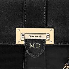 Micro Lottie Bag in Black Satin
