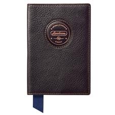Aerodrome Passport Cover in Dark Brown Pebble