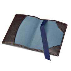 Aerodrome Passport Cover in Dark Brown Pebble