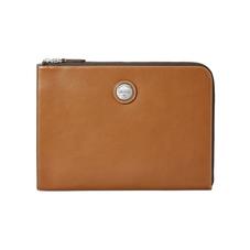 Aerodrome Zip Folio in Smooth Tan
