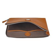 Aerodrome Zip Folio in Smooth Tan