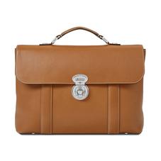 Aerodrome Briefcase in Smooth Tan
