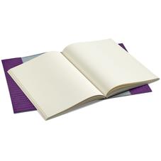 A4 Refillable Leather Journal in Deep Shine Amethyst Small Croc