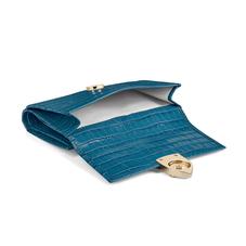 Small Mayfair Purse in Deep Shine Topaz Small Croc