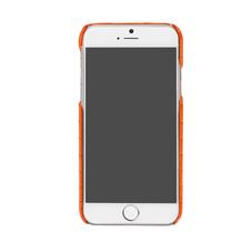iPhone 7 Plus Leather Cover in Deep Shine Amber Small Croc