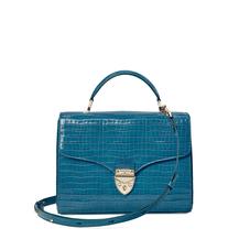 Mayfair Bag in Deep Shine Topaz Small Croc