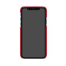 iPhone X Leather Cover in Scarlet Saffiano