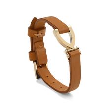 Stirrup Bracelet in Smooth Tan