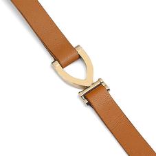 Stirrup Bracelet in Smooth Tan