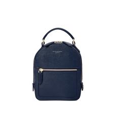 Micro Mount Street Backpack in Navy Saffiano