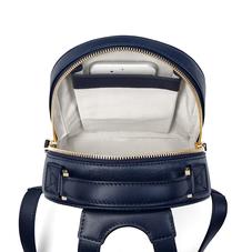 Micro Mount Street Backpack in Navy Saffiano