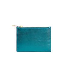 Small Essential Pouch in Peacock Metallic
