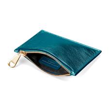 Small Essential Pouch in Peacock Metallic