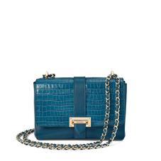 Small Lottie Bag in Deep Shine Topaz Small Croc