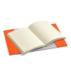 Refillable Pocket Notebook in Deep Shine Amber Small Croc