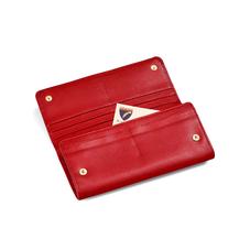 Lottie Purse in Scarlet Saffiano
