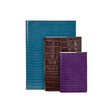 Croc Print Refillable Leather Journals