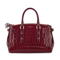 Brook Street Bag in Deep Shine Bordeaux Croc